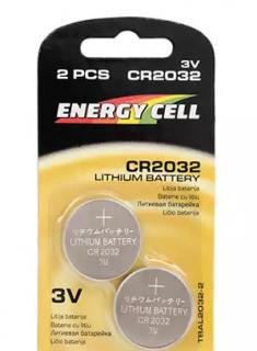 CR2032 Two Lithium Batteries Set by Energy Cell